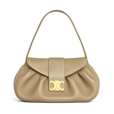 TÚI CELINE Women Medium Polly Bag in Supple Calfskin