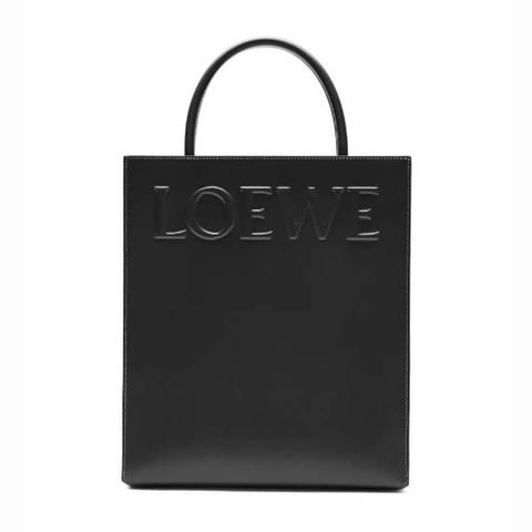TÚI LOEWE Tote Standard A4 bằng da bê màu đen