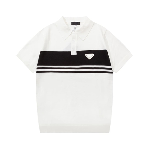 ÁO PRADA POLO SHIRT MÀU TRẮNG UNISEX