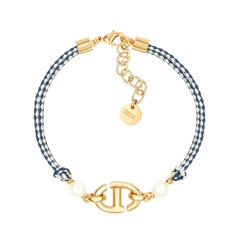VÒNG TAY Dior Women CD Navy Bracelet Gold-Finish Metal