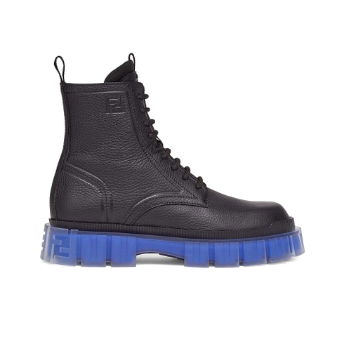 Giày Fendi Women Force Black Leather Ankle Boots