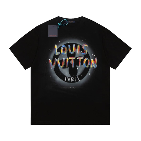 ÁO LOUIS VUITTON T SHIRT MÀU ĐEN UNISEX