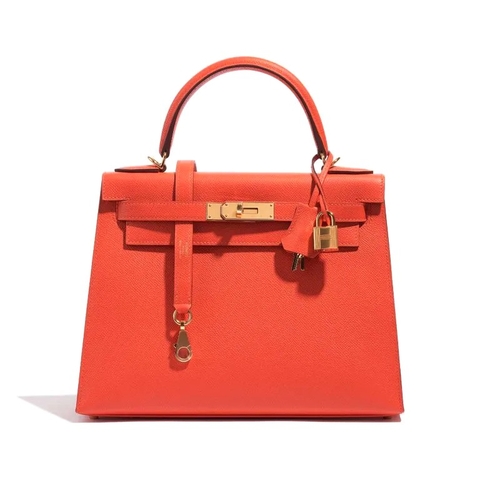 TÚI Hermès Kelly 28 Epsom Capucine Gold Buckle khóa vàng