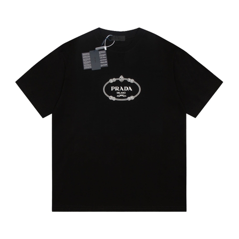 ÁO PRADA T SHIRT MÀU ĐEN UNISEX