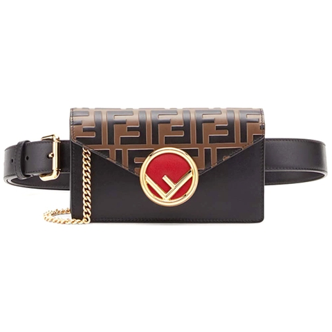 TÚI Fendi Women Belt Bag in Calf Leather-Brown