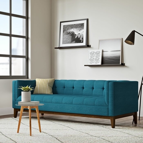 SOFA NỈ CHÂN GỖ TỰ NHIÊN TORINO