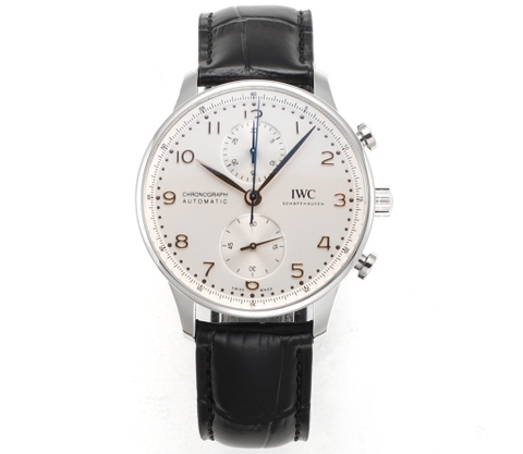 ĐỒNG HỒ IWC Portugieser Chronograph White Dial Dây Da