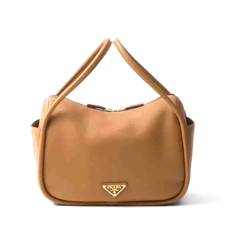 TÚI PRADA Women Leather Brown Handbag