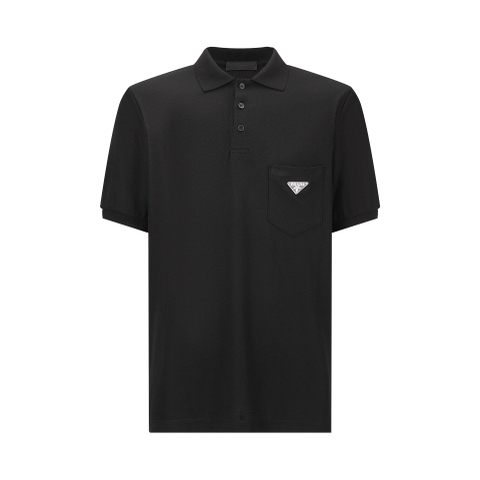 ÁO PRADA POLO SHIRT MÀU ĐEN UNISEX