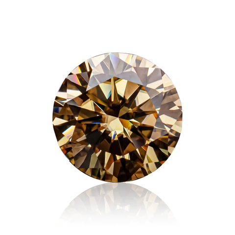KIM CƯƠNG Round Hearts and Arrows Cut Coated Pink Loose Moissanite Stone
