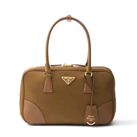 TÚI PRADA Women Re-Edition 1978 Medium Re-Nylon and Saffiano Leather Two-handle Bag-Brown