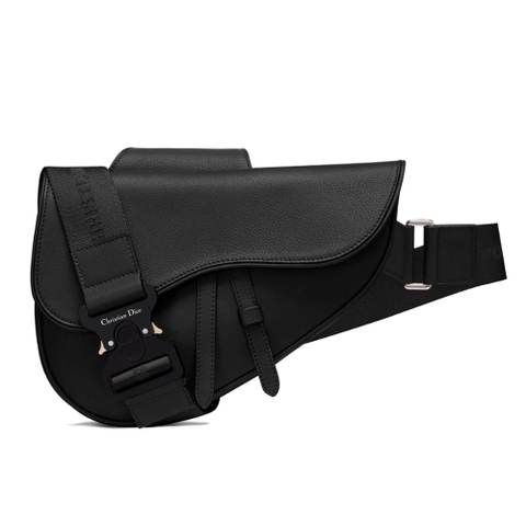 TÚI Dior Saddle Bag Black Grained Calfskin