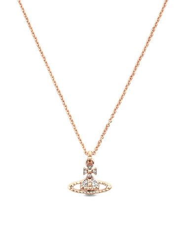 DÂY VIVIENNE WESTWOOD JEWELLERY Mayfair Bas Relief rose gold crystal pendant necklace