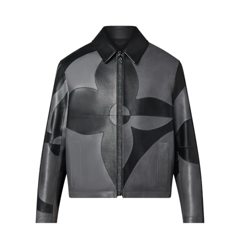 ÁO LOUIS VUITTON MONOGRAM FLOWER PATCHWORK LEATHER BLOUSON
