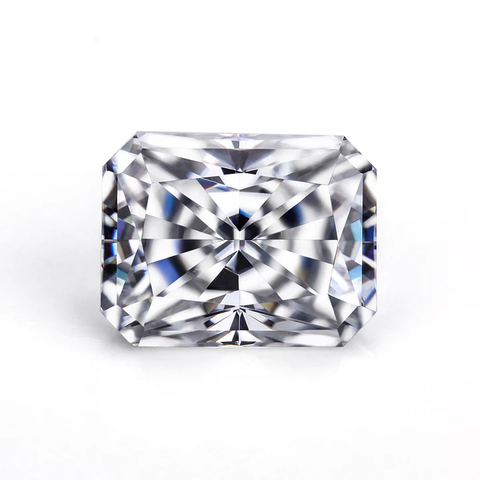 KIM CƯƠNG Radiant Cut Natural White Loose Moissanite Stone