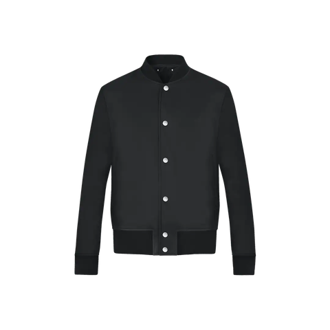 ÁO LOUIS VUITTON VARSITY LEATHER JACKET NOIR