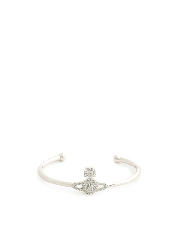 DÂY VIVIENNE WESTWOOD JEWELLERY Grace Bas Relief brass and crystal bangle bracelet