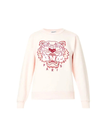 ÁO KENZO Tiger Classic brand-embroidered cotton-jersey sweatshirt