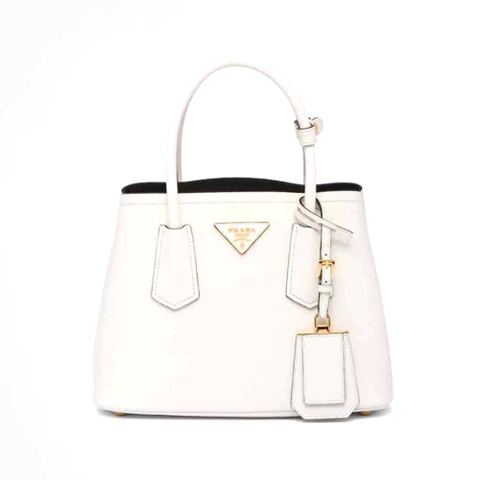 TÚI Prada Women Double Saffiano Leather Mini Bag-Black