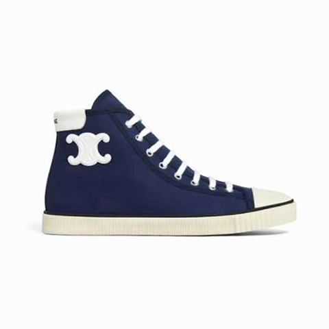 GIÀY CELINE Lace Up Sneaker Canvas and Calfskin SS2022