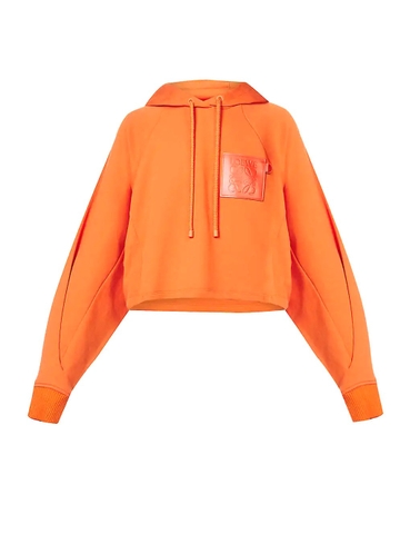 ÁO LOEWE Logo-appliqué relaxed-fit cotton hoody