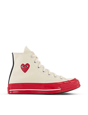 GIÀY COMME DES GARCONS Comme des Garçons PLAY x Converse canvas high-top trainers