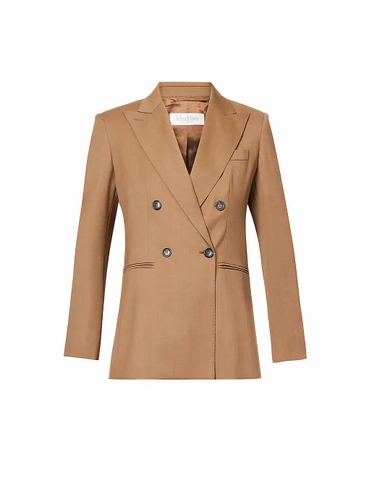ÁO MAX MARA Abissi double-breasted regular-fit wool blazer