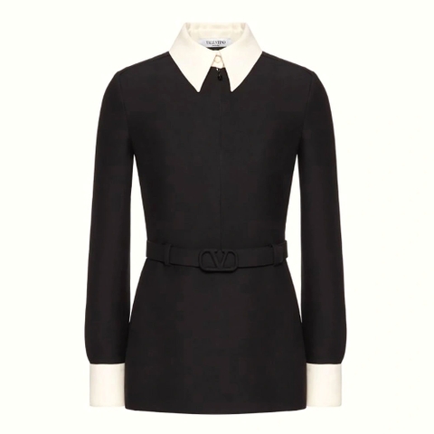 Váy Valentino Women Crepe Couture Top-Black