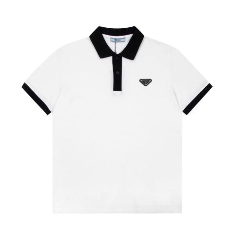 ÁO PRADA POLO SHIRT MÀU TRẮNG UNISEX