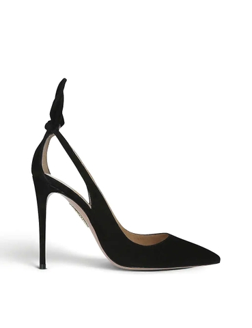 GIÀY AQUAZZURA Deneuve suede heeled pumps