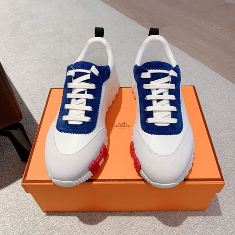 GIÀY HERMES BOUNCING SNEAKER LOW SPORTS SUEDE WHITE