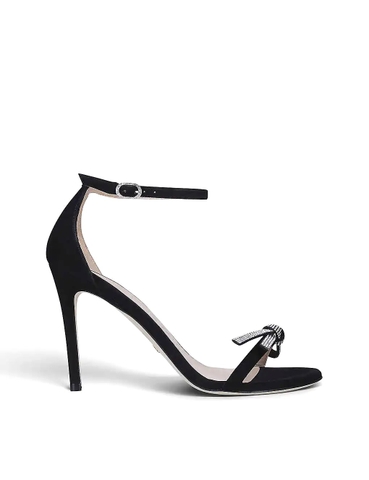 GIÀY STUART WEITZMAN Nudist bow-detail suede sandals