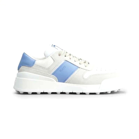 GIÀY TODS Sneakers in Suede and Smooth Leather-Blue
