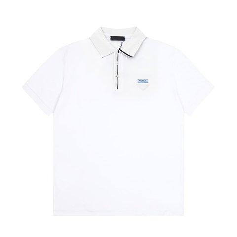 ÁO PRADA POLO SHIRT MÀU TRẮNG UNISEX