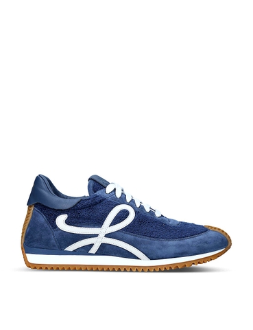GIÀY LOEWE Flow Runner monogram-embossed leather and shell low-top trainers