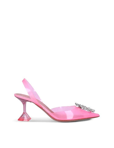GIÀY AMINA MUADDI Begum Glass crystal-embellished PVC courts