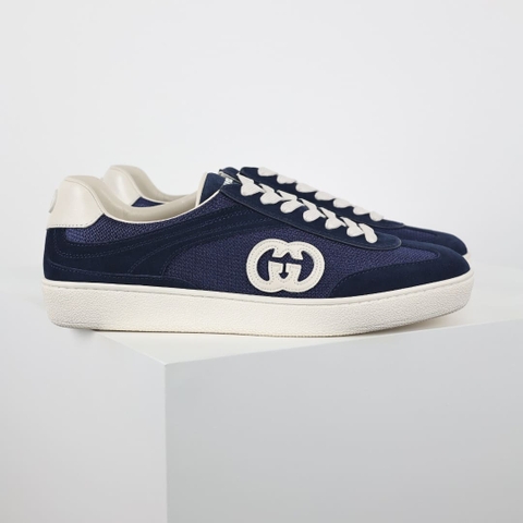 GIÀY GUCCI LIDO SUEDE LEATHER ALL BLUE