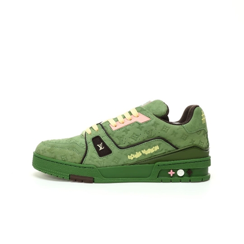 GIÀY LOUIS VUITTON TRAINERS SNEAKER LOW SPORTS GREEN