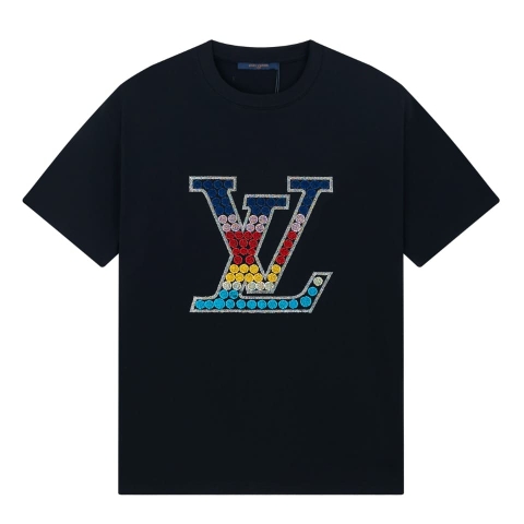 ÁO LOUIS VUITTON T SHIRT MÀU ĐEN UNISEX