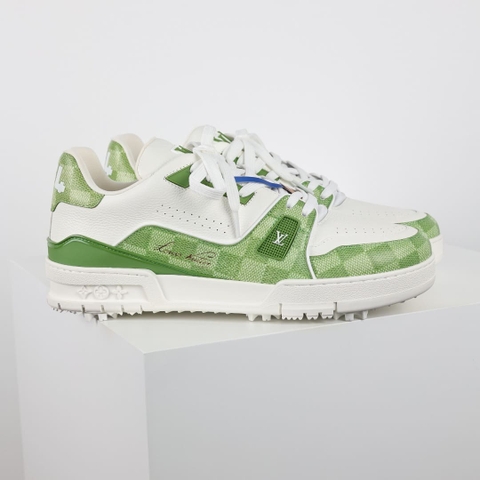GIÀY LOUIS VUITTON TRAINERS GREEN AND WHITE