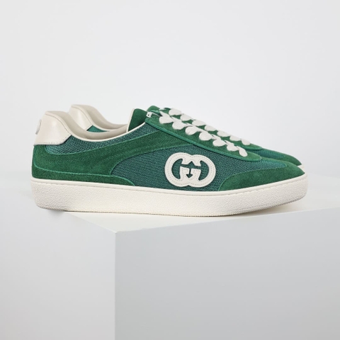 GIÀY GUCCI LIDO SUEDE LEATHER ALL GREEN