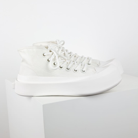GIÀY BOTTEGA VENETA CANVAS HIGH TOP UNISEX TOP QUALITY SHOES AAA