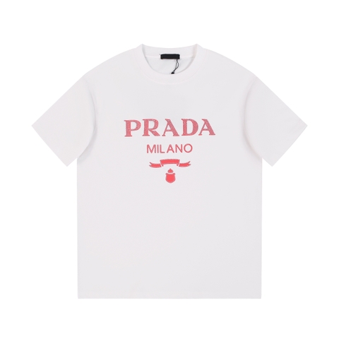 ÁO PRADA T SHIRT MÀU TRẮNG UNISEX