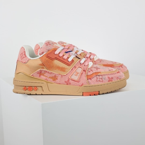 GIÀY LOUIS VUITTON TRAINERS PINK AND ORANGE