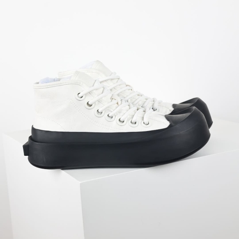 GIÀY BOTTEGA VENETA CANVAS HIGH TOP UNISEX TOP QUALITY SHOES AAA