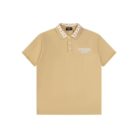 ÁO FENDI POLO SHIRT MÀU VÀNG NHẠT UNISEX