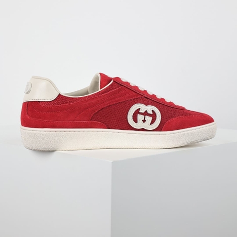GIÀY GUCCI LIDO SUEDE LEATHER ALL RED
