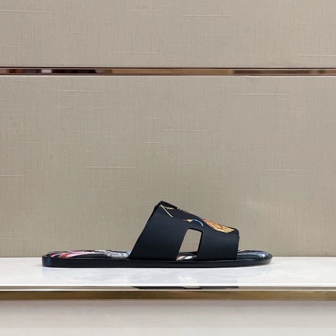 DÉP HERMES IZMIR BLACK GRAFFITI SANDAL AAA