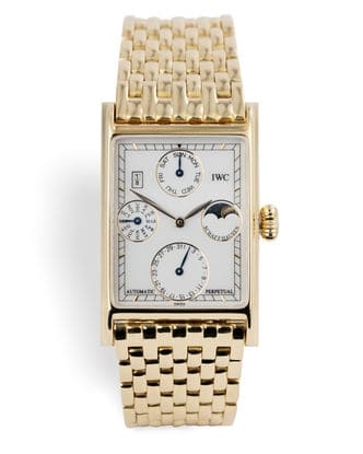 Đồng hồ IWC Novecento Perpetual Calendar mặt số màu trắng