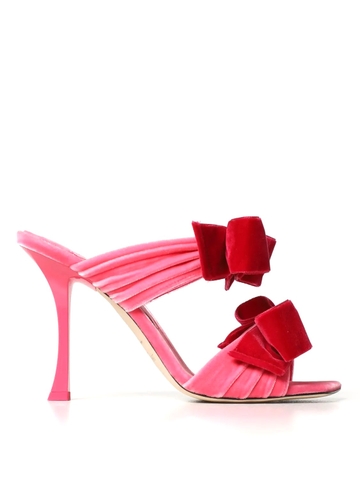 GIÀY JIMMY CHOO Fuchsia heeled sandals shoes